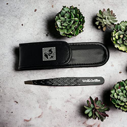 - Wolf & Griffin Black Edition Ultimate Precision Tweezers with Case