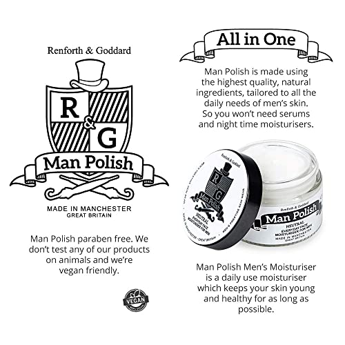 - Man Polish Men's Moisturiser | Premium Sensitive Natural Anti Ageing Men's Moisturiser -