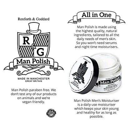 - Man Polish Men's Moisturiser | Premium Sensitive Natural Anti Ageing Men's Moisturiser -