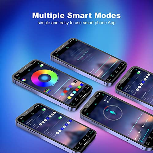 - zyzykeji Led Strip Light 20m with Music Sync, RGB Smart Strip Lights