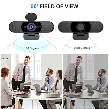 - EMEET 1080P Webcam with Microphone | C960 Web Camera | 2 Mics Streaming Webcam with Privacy Cover | 90°View Computer Camera -