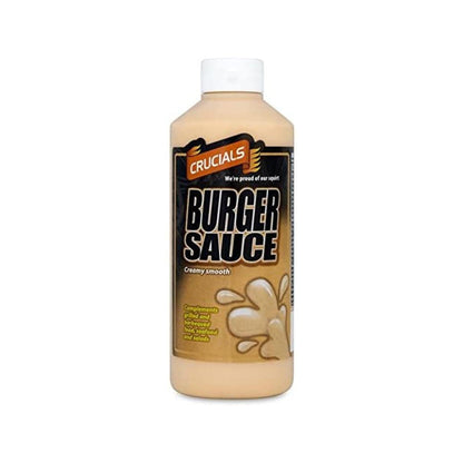 Crucials 5 Pack Sauces BBQ Sweet Chilli Spicy Mayo Garlic Burger 500ml x 5
