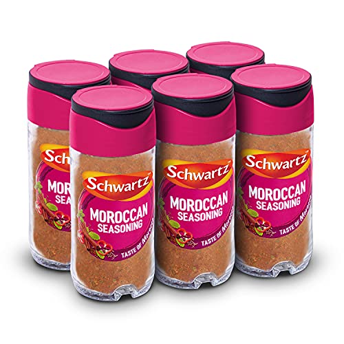 - Schwartz Moroccan Seasoning 40 G | Jar | Pack of 6 | Expertly Blended Mix of Roasted Cumin, Cinnamon & Mint | Great for Marinating Chicken or Lamb -