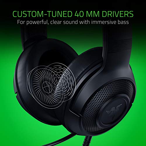 - Razer Kraken X Ultralight Gaming Headset | Lightweight Aluminum Frame | For PC, PS4, PS5, Switch, Xbox One, Xbox Series X|S, Mobile | Black -