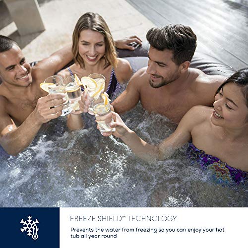 - Lay-Z-Spa Maldives Luxury Hot Tub | 8 HydroJet Pro Massage System | Inflatable Spa | LED Lights | Foot Massager | Freeze Shield Technology | 5-7 Person -