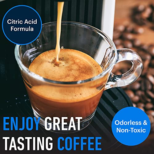Coffee Machine Descaler (2 x 236ml - 4 uses) Compatible with Delonghi, Nespresso, Dolce Gusto, Sage, Gaggia, Lavazza and more - Remove Limescale Descaling Liquid Solution