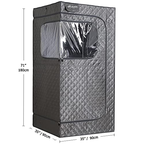 - WILLOWYBE Portable Steam Sauna with Bluetooth Control, 4L KingPower Steamer, Home Spar