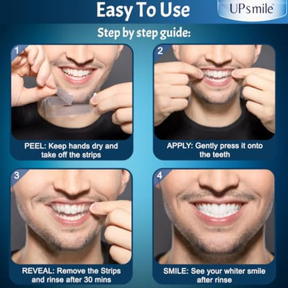 - UPSmileDirect Professional Teeth Whitening Strips 21 Treatments - Enamel Safe -