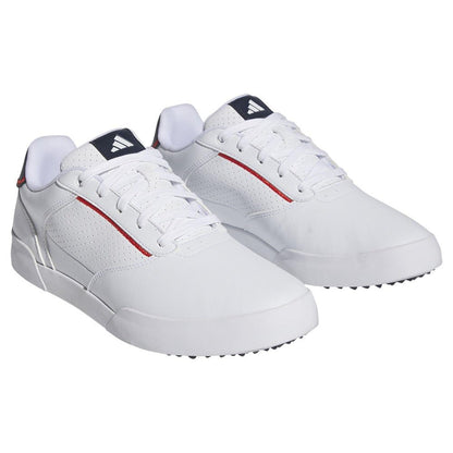 adidas Men's Retrocross Spikeless Golf Sneakers, FTWR White/FTWR White/Collegiate Navy, 9 UK