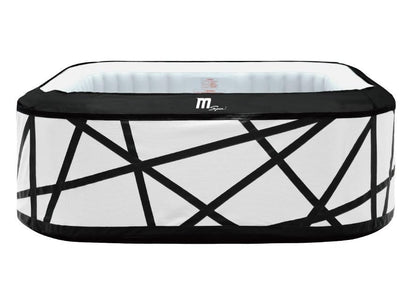 - MSpa Inflatable Hot Tub | Luxury Soho Premium Series | Bubble Portable | 6 Person Square Spa -