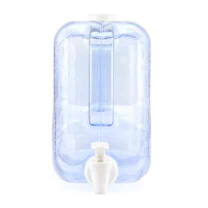 5.5 L Water Container Tap Desktop Dispenser - by Bar Amigos Plastic PETG Fridge Beverage Tank Liquid Drink Refillable Shelf Tap Great for Office Camping Juice Drinks Cocktail Holds 5.5 litres
