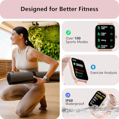 - Smart Watch for Women | Alexa Built-in | [1.8"HD Screen] | Waterproof -