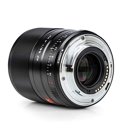 - VILTROX AF 56mm f1.4 XF Prime Portrait Lens for Fuji X Mount Cameras X-E4 X-H1 X-S10 X-T4 X-Pro3 X-T200(STM, Auto Focus, APS-C), Black -