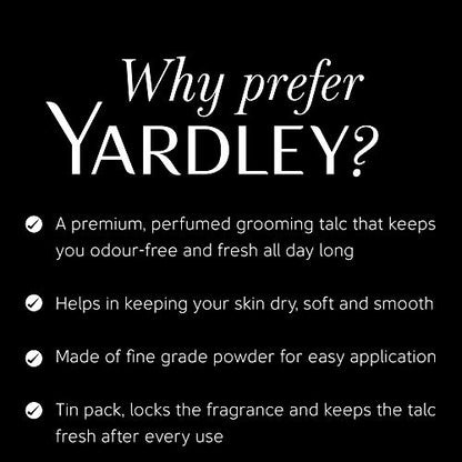 - Yardley London Gentleman Deodorizing Talc Talcum Powder For Men 100Gm