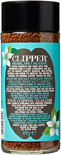 Clipper Latin American Organic Instant Coffee | 6 x 100g Jars | Bulk Buy for Home & Catering | Arabica Gourmet Coffee | Sustainable Fairtrade Coffee by Clipper Teas | Ethically Sourced & Eco Conscious