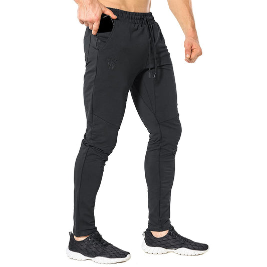 - ZENWILL Mens Tapered Gym Joggers Bottoms, Tracksuit Jogging Running Trousers Sweat Pants with Zip Pocket