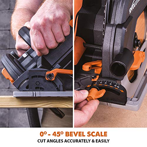 - Evolution Power Tools R185CCS Circular Saw | TCT Multi-Material Blade -