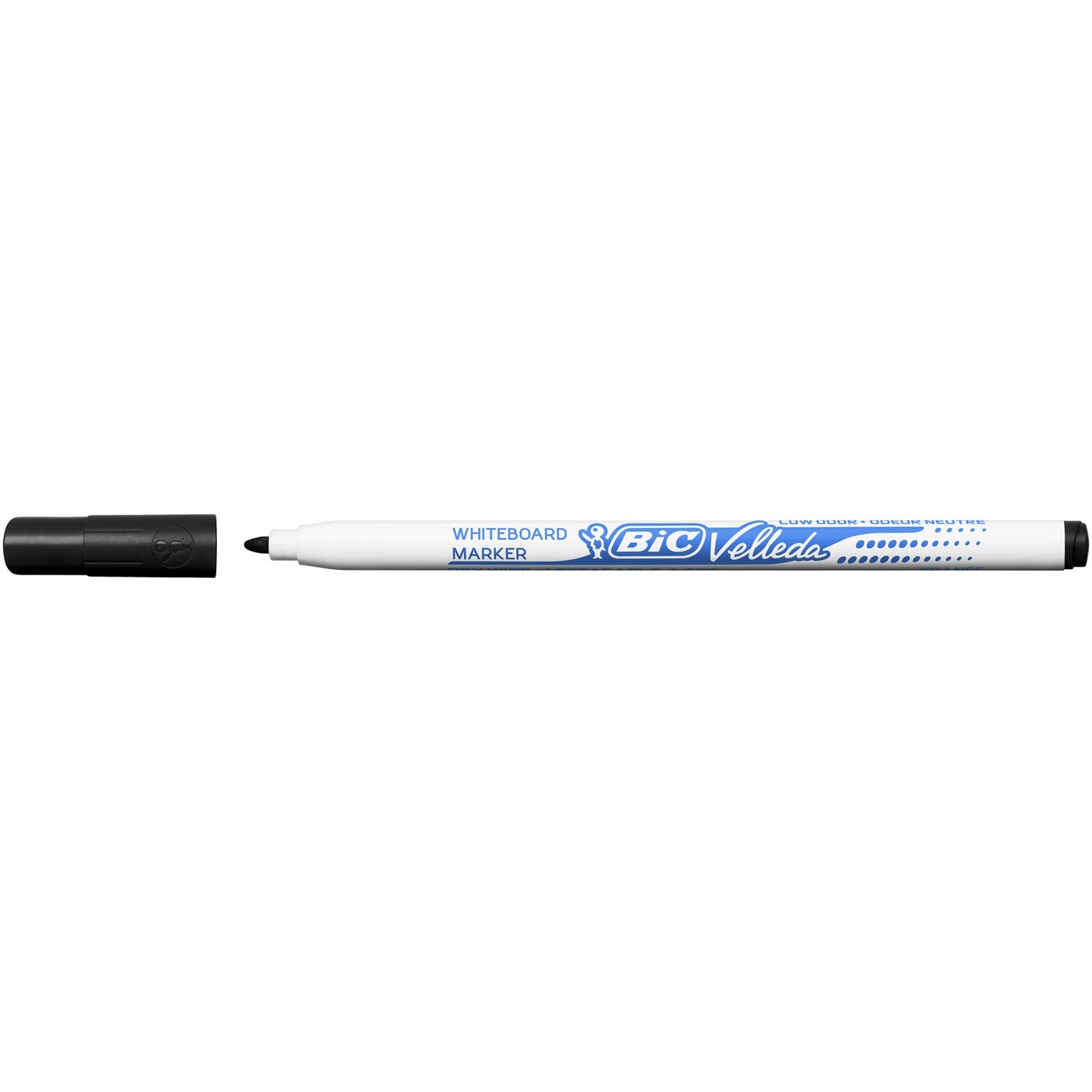 BIC Velleda 1721 Whiteboard Markers - Assorted Colours, Pack of 4, Dry Erase Pens for School or Office
