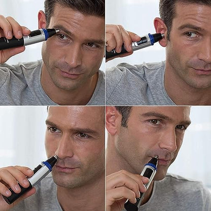 - Panasonic ER-GN30 | Wet & Dry Electric Facial Hair Ear and Nose Hair Trimmer -
