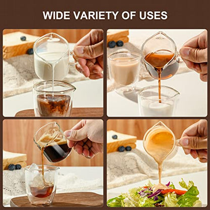 - PARACITY Espresso Cups with Handle | Double Spout Espresso Coffee Cup with Dual Scale -