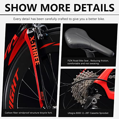 - SAVADECK Phantom3.0 Carbon Road Bike | 700C Carbon Fiber Racing Bike -