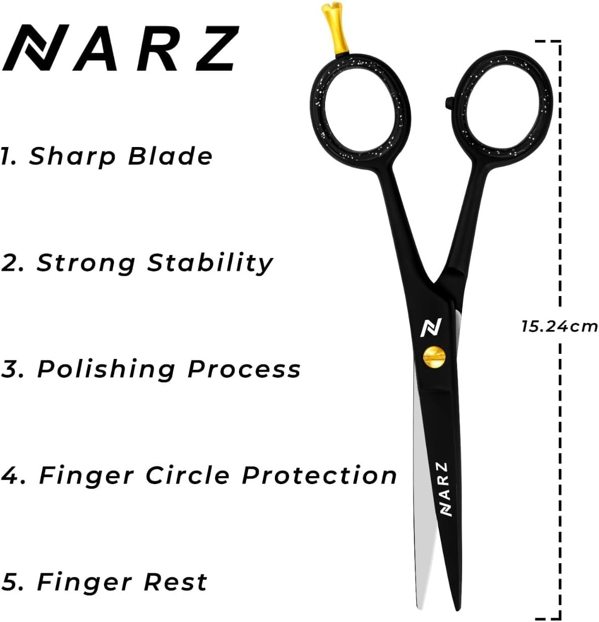 - NARZ Professional Hairdressing Scissors for Barbers & Hairdressers -