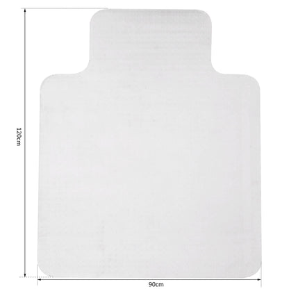 - HOMCOM Office Carpet Protector Chair Mat Clear Spike Non Slip Studs Frosted Lipped -
