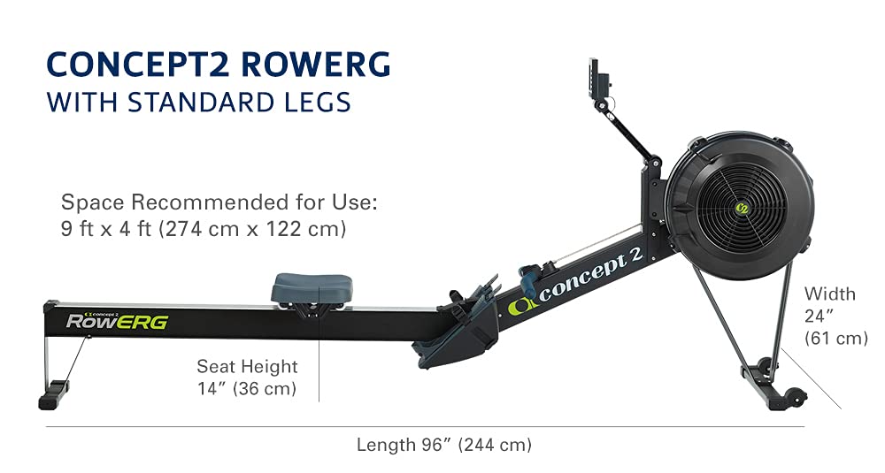Concept2 RowErg Standard Legs with PM5 - Black