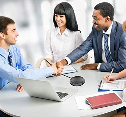 Conference USB Microphone, Computer Desktop Mic with LED Indicator, TKGOU Plug & Play Omnidirectional Condenser PC Laptop Mics for Online Meeting,Class,Skype,Recording,Chatting,Zoom,(Windows/Mac OS X)