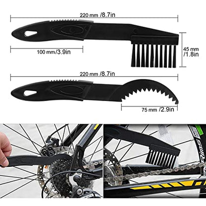 - Oumers 8pcs Bike Cleaning Brush Kit | Bike Chain Cleaner Multi Tool -