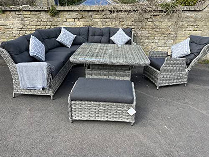 chelsea home and leisure ltd Rattan Garden Furniture Corner Sofa Set Premium Edition