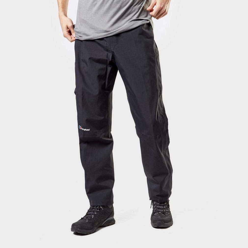 Berghaus Men's Waterproof Maitland Gore-TEX Overtrousers, Waterproof Walking Trousers, Part of The DofE Recommended Kit List, Outdoors Clothing, Black, S