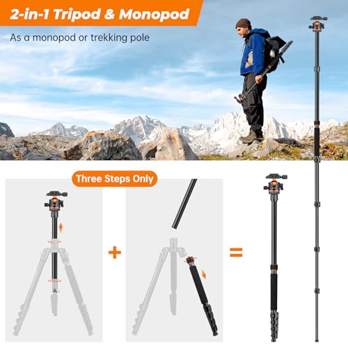 - Victiv 78.7"/ 200cm Camera Tripod, Travel Tripod -