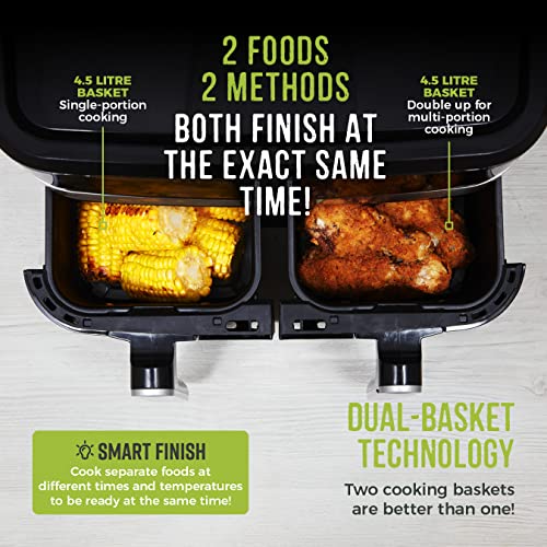 - Tower T17088 Vortx | 9L Dual Basket | Air Fryer -