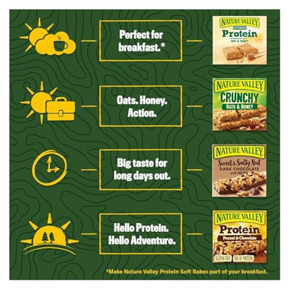 - Nature Valley Protein |Peanut & Chocolate Gluten Free Cereal Bars -