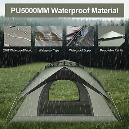 - Mimajor Camping Tent | 2-3 Man Tent | Instant Pop Up Tent -