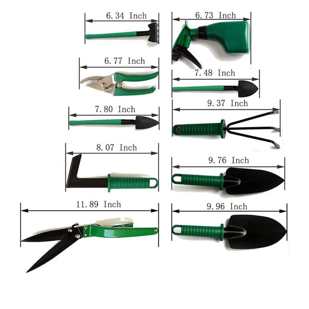 - DR GARDEN Garden Tools Set | Gardening Kit (10pcs) | Hand Tools for Gardener -