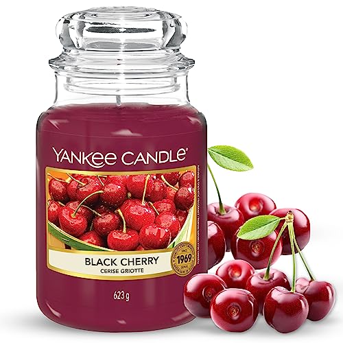 - Yankee Candle Scented Candle, Black Cherry Large Jar Candle Gift