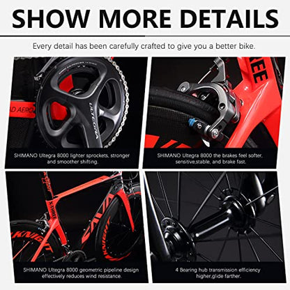 - SAVADECK Phantom3.0 Carbon Road Bike | 700C Carbon Fiber Racing Bike -