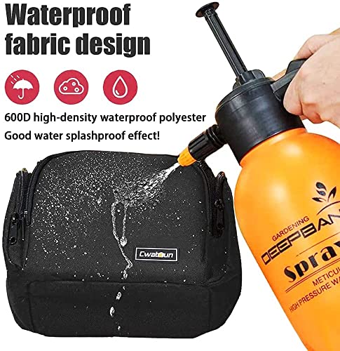 Cwatcun Camera Bag, Single Shoulder Camera Bag, Sling Crossbody Compact Camera Bag Case Compatible for Canon Nikon Sony SLR DSLR Mirrorless Cameras and Lenses Water Resistant Camera Bag Black Small