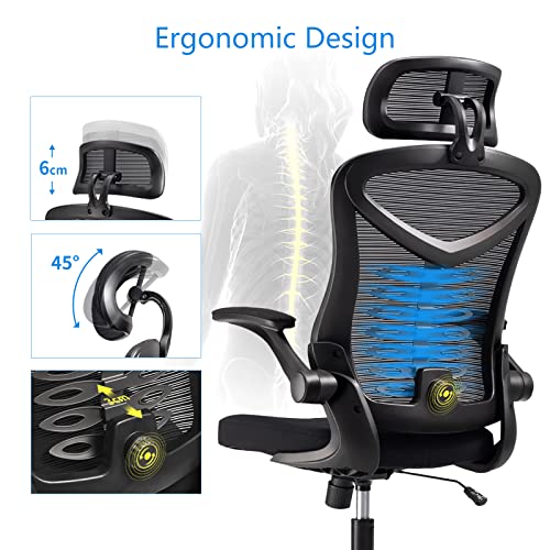 - Magic Life Ergonomic Office Chair | Computer Chair with Adjustable Headrest/Lumbar Support -
