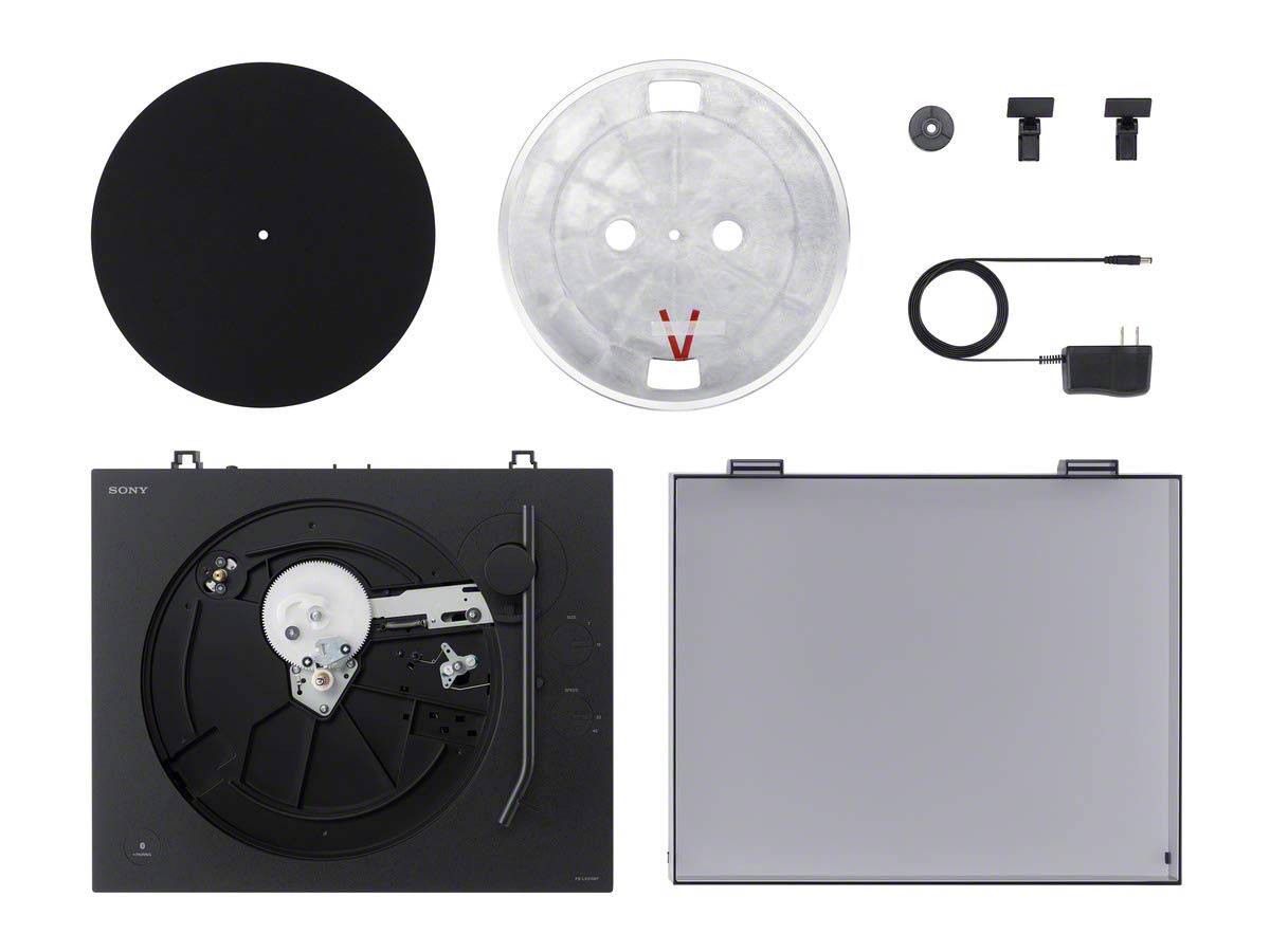 - Sony PS-LX310BT Bluetooth Turntable with built-in Phono Pre-Amp | 2 speeds and 3 gain modes | Black -