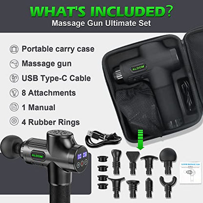 - Muscle Massage Gun| Deep Tissue 30 Speeds Handheld Electric Massager -