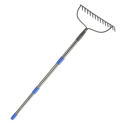 - MIYA Garden Rakes | Long 152CM Handle | Heavy Duty 14 Tines Rake -