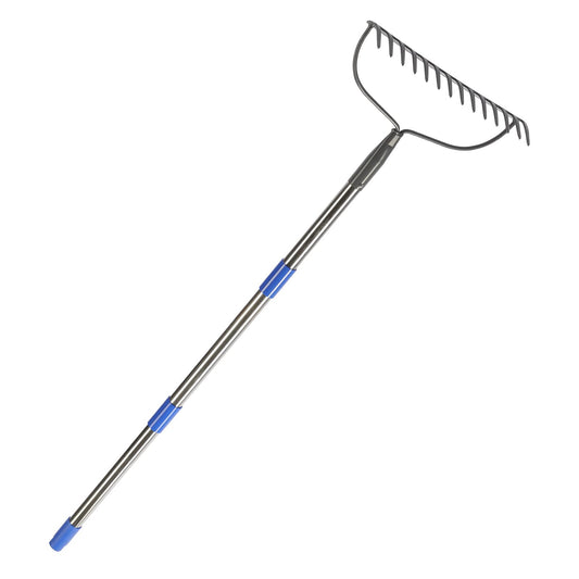 - MIYA Garden Rakes | Long 152CM Handle | Heavy Duty 14 Tines Rake -