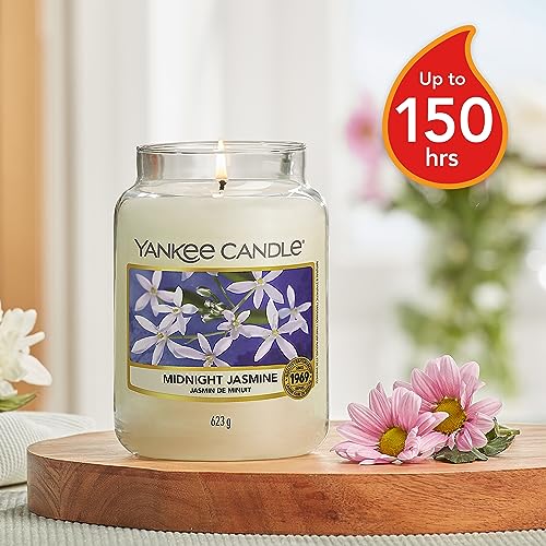 - Yankee Candle Scented Candle, Midnight Jasmine Large Jar Candle, Gifts for Women