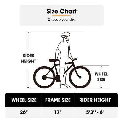 - Hiland 26 Inch Mountain Bike, 21 Speed MTB Bicycle with High Carbon Steel Frame, Suspension Fork, Dual-Disc Brake, for Adult youth, Men Womens Bikes orange black