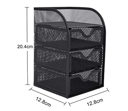 - EasyPAG Mesh 3 Tier Small Drawer Storage Desk Tidy | Desktop Organiser -