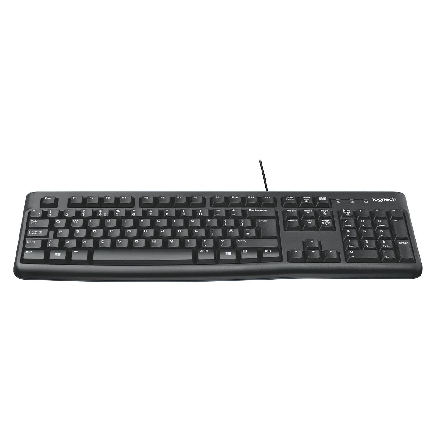 - Logitech K120 Wired Keyboard for Windows | USB Plug-and-Play | Full-Size | Spill-Resistant -