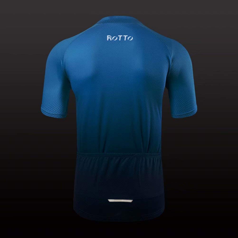 - ROTTO Cycling Jersey | Mens Short Sleeve Cycle Top | Bike Shirt -